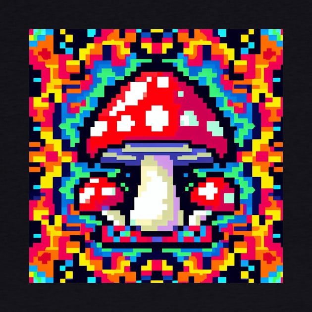 8Bit Mushroom by nerd.collect